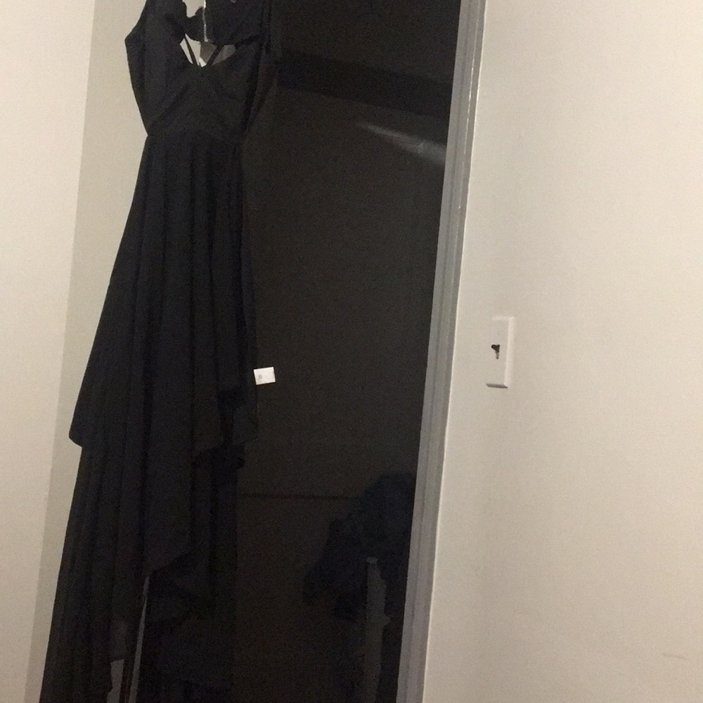 Black high to low  dress